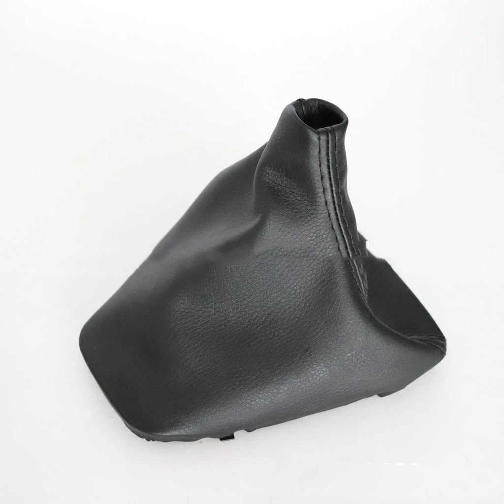 Black PU leather gear dust cover for BMW 3 Series gear lever.