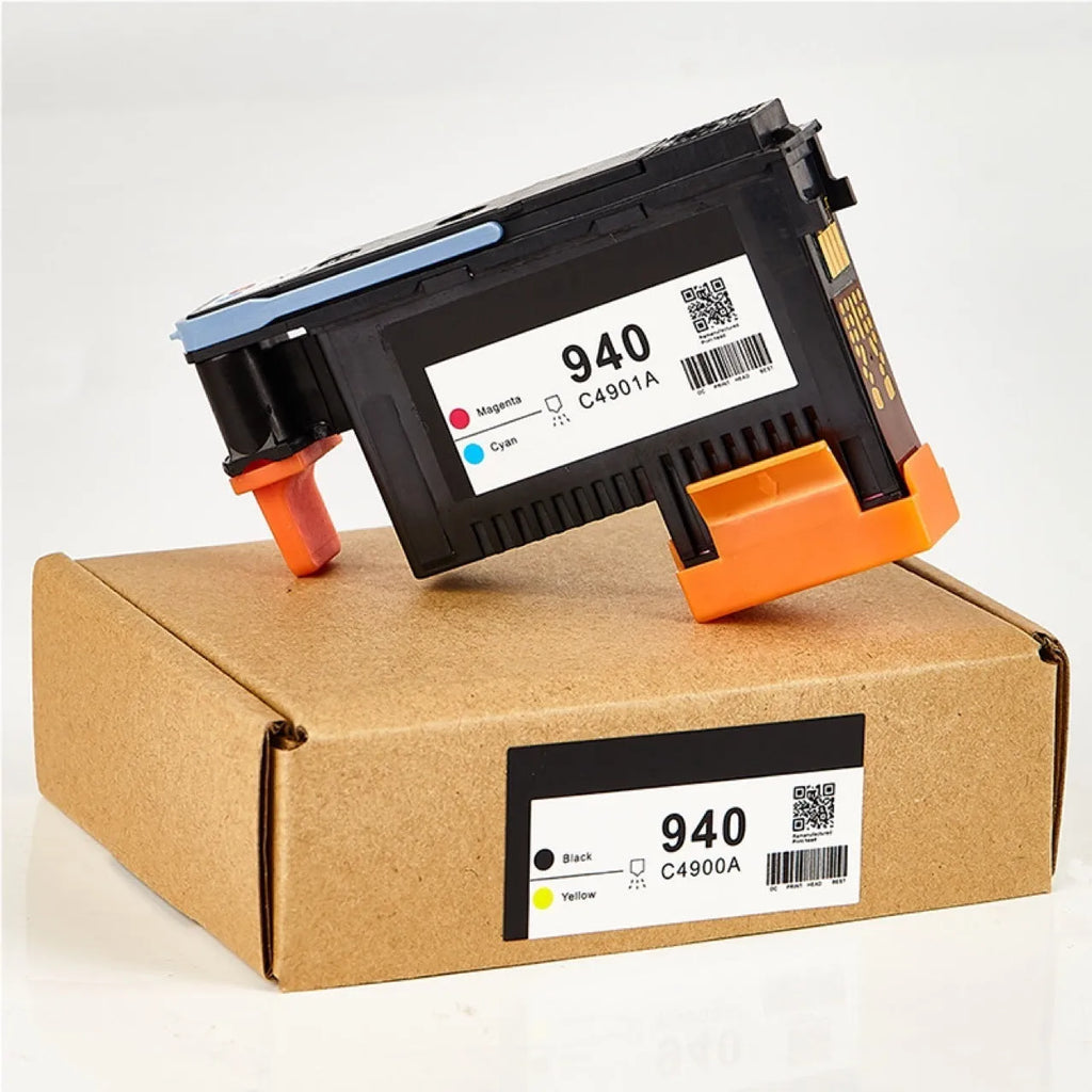 HP940 compatible printing nozzle cartridge for C4900A C4901A replacement with black and yellow ink channels
