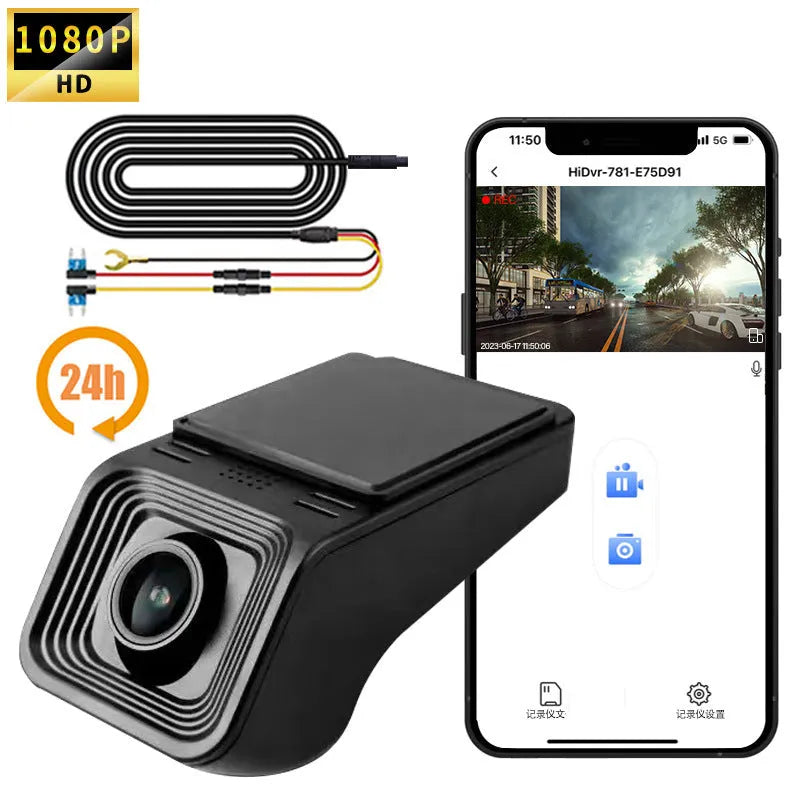 V4ACC specification driving recorder with 1080p HD night vision camera and mobile app control
