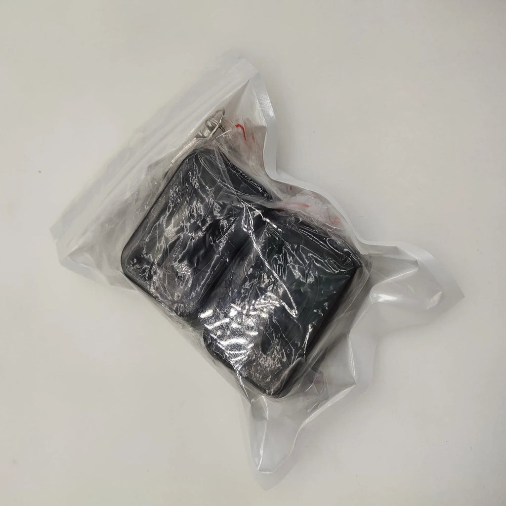 Black plastic seat belt buckle protective cover device for vehicle safety