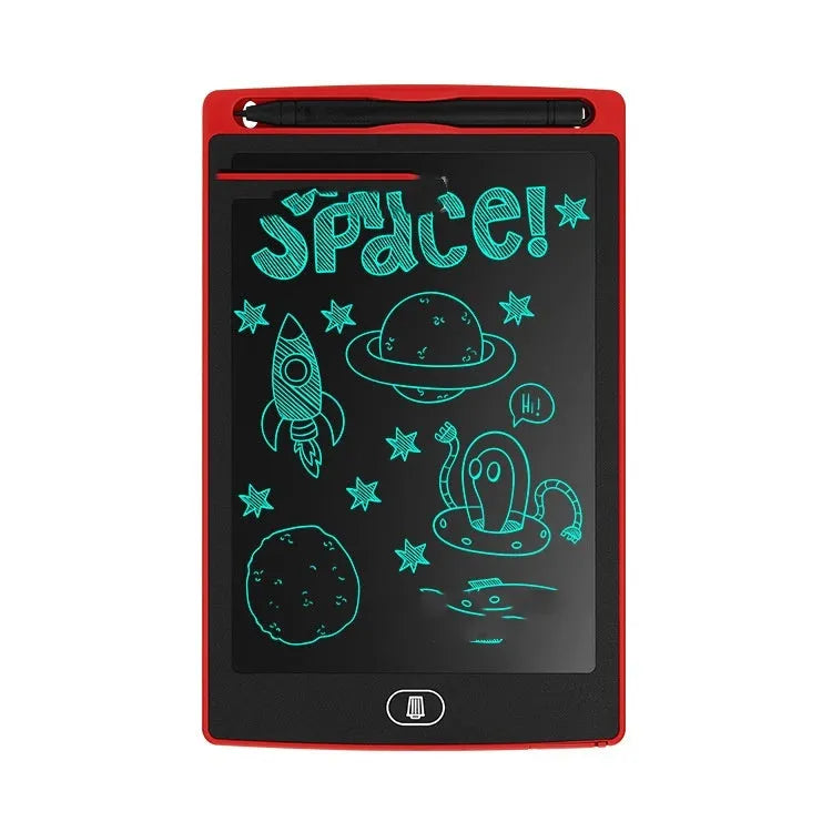 Electronic writing board drawing tablet for children in black white red green colour options