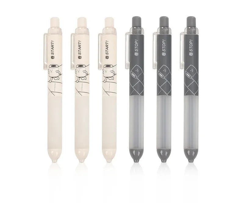 Black and white 0.5mm mechanical pencils with a soft cloud grip on the holder.