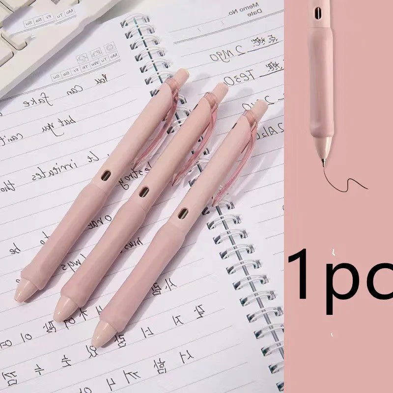 Macaron colour press gel pen with 0.5mm tip in smoked brown, smoked powder, and smoked white options.