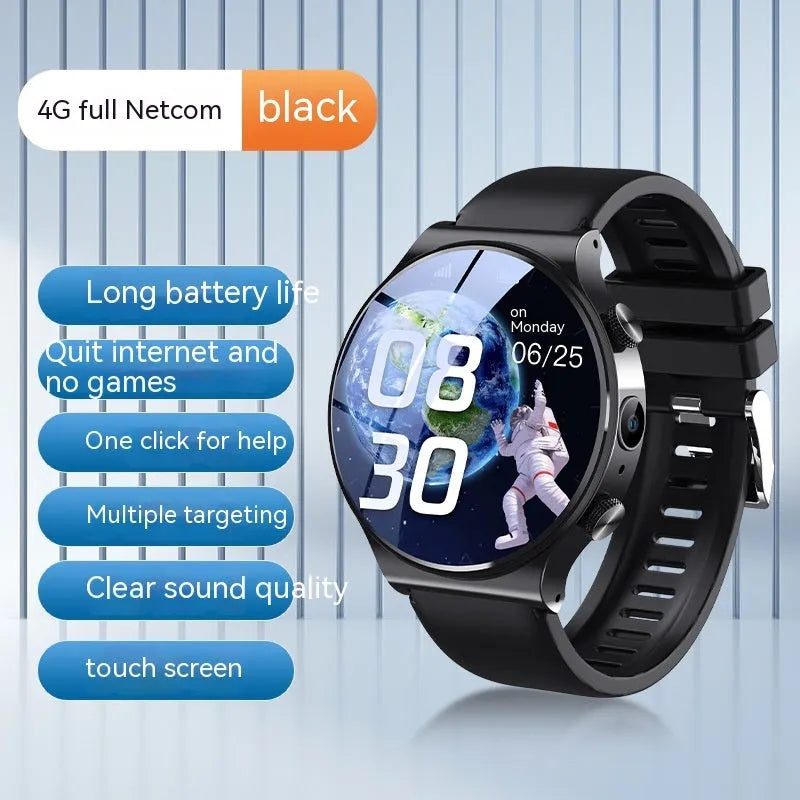 Smart watch with 1.28 inch display showing time on black or white watch face