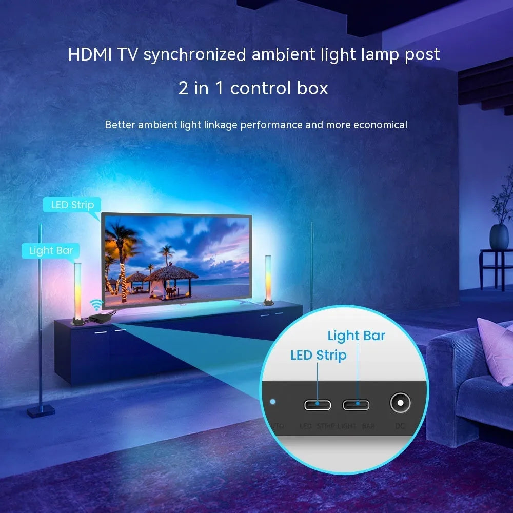 Graffiti Smart LED Light Strip for television background lighting with app control