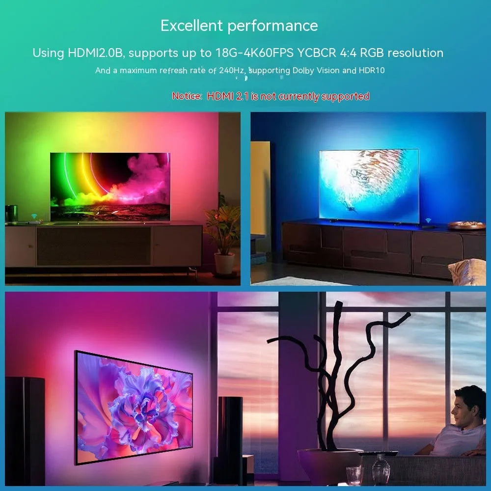 Graffiti Smart LED Light Strip for television background lighting with app control