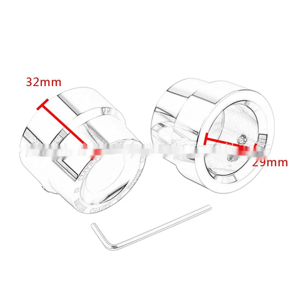 Black CNC aluminium motorcycle axle decorative cap for Harley Sportster front and rear axles