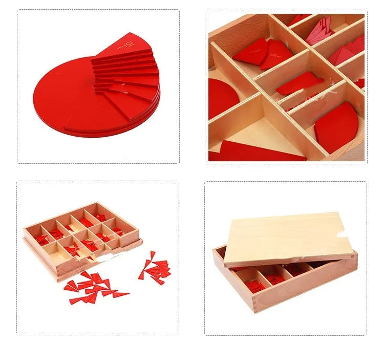 Wooden Montessori maths teaching aid for number decomposition and angle plate, available in 1-10, 11-20, and angle plate options