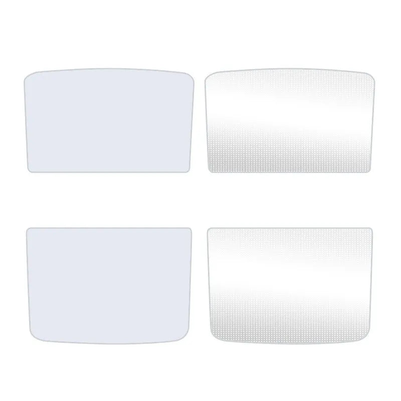 Ice crystal skylight thermal insulation sun visor with silver tape material in beige or black patterns