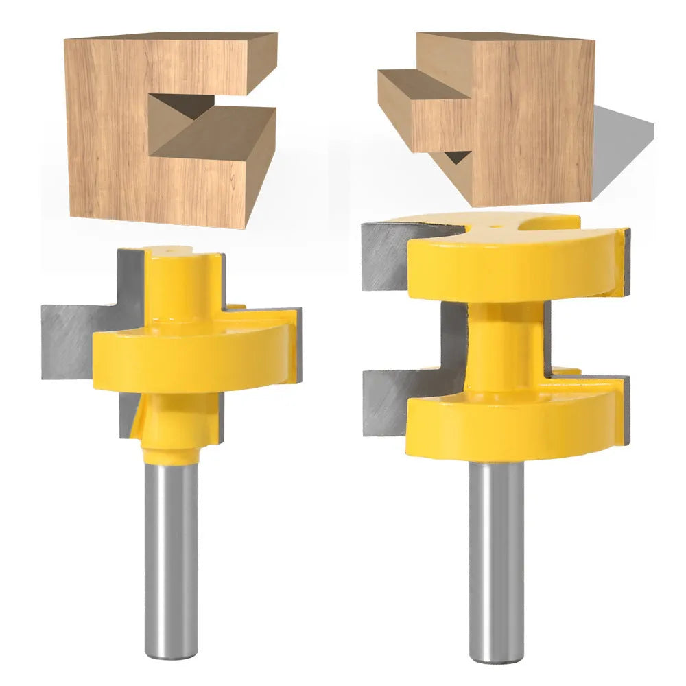 Yellow hard alloy T-slot milling cutter with 30mm blade and 8mm shank