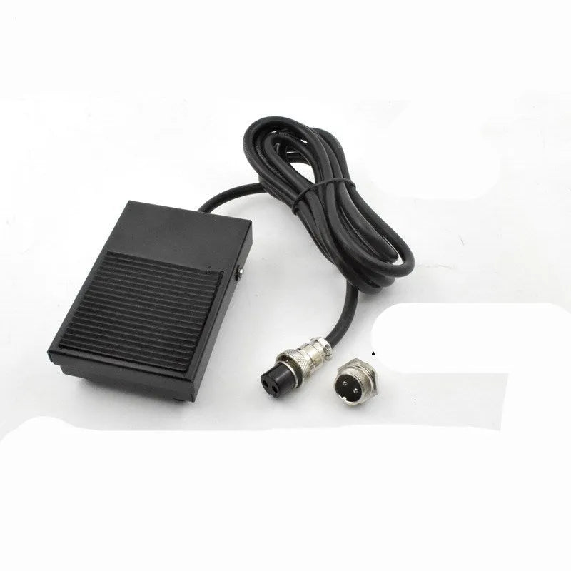 Metal welding foot switch pedal with 1.8 metre cable and 2-pin connector for laser welding machines