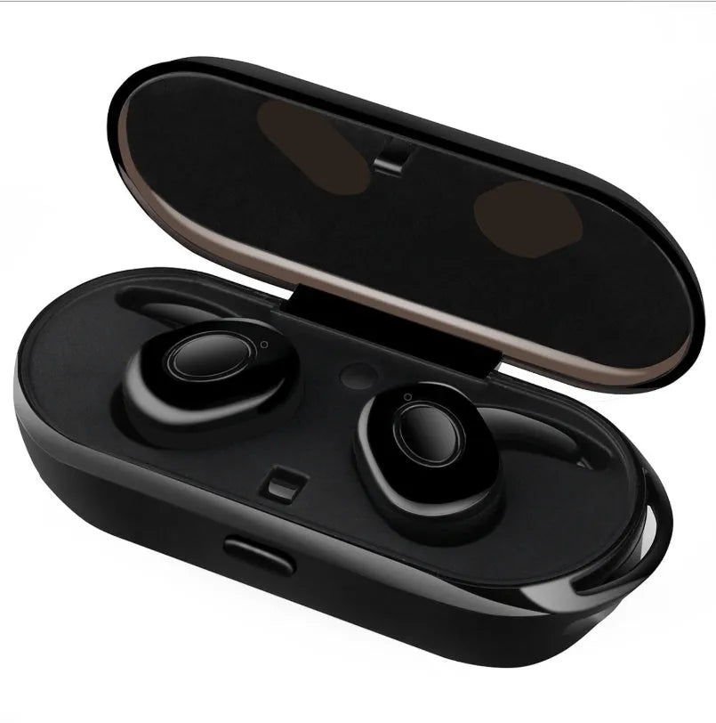 Wireless Bluetooth sports headphones in black, green, red, or white with in-ear design