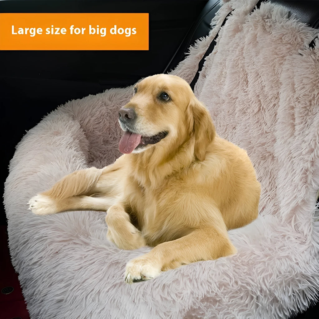 Beige cloth removable portable dog car seat kennel in S, M and XL size codes