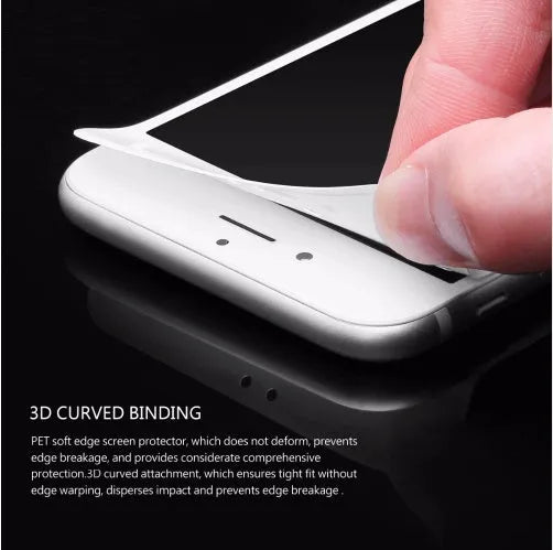 0.23mm thick tempered glass screen protector for iPhone with 3D curved edges and installation accessories