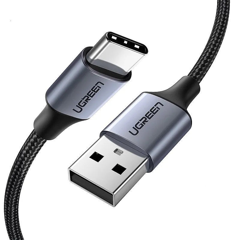 UGREEN USB Type-C to USB-A charging cable with nylon braiding and alloy connectors