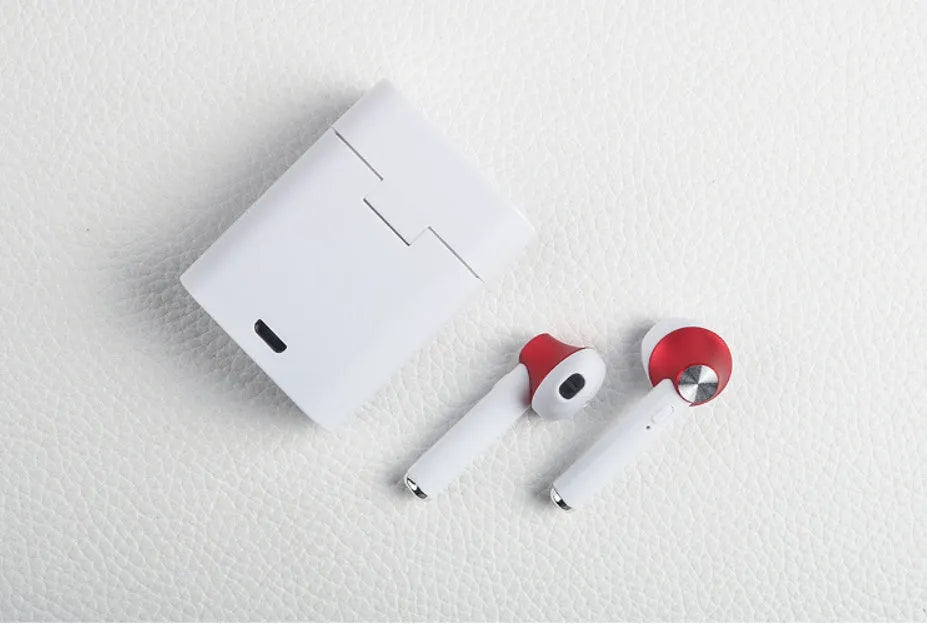 Sports Bluetooth wireless headset in five metallic colours with earbuds
