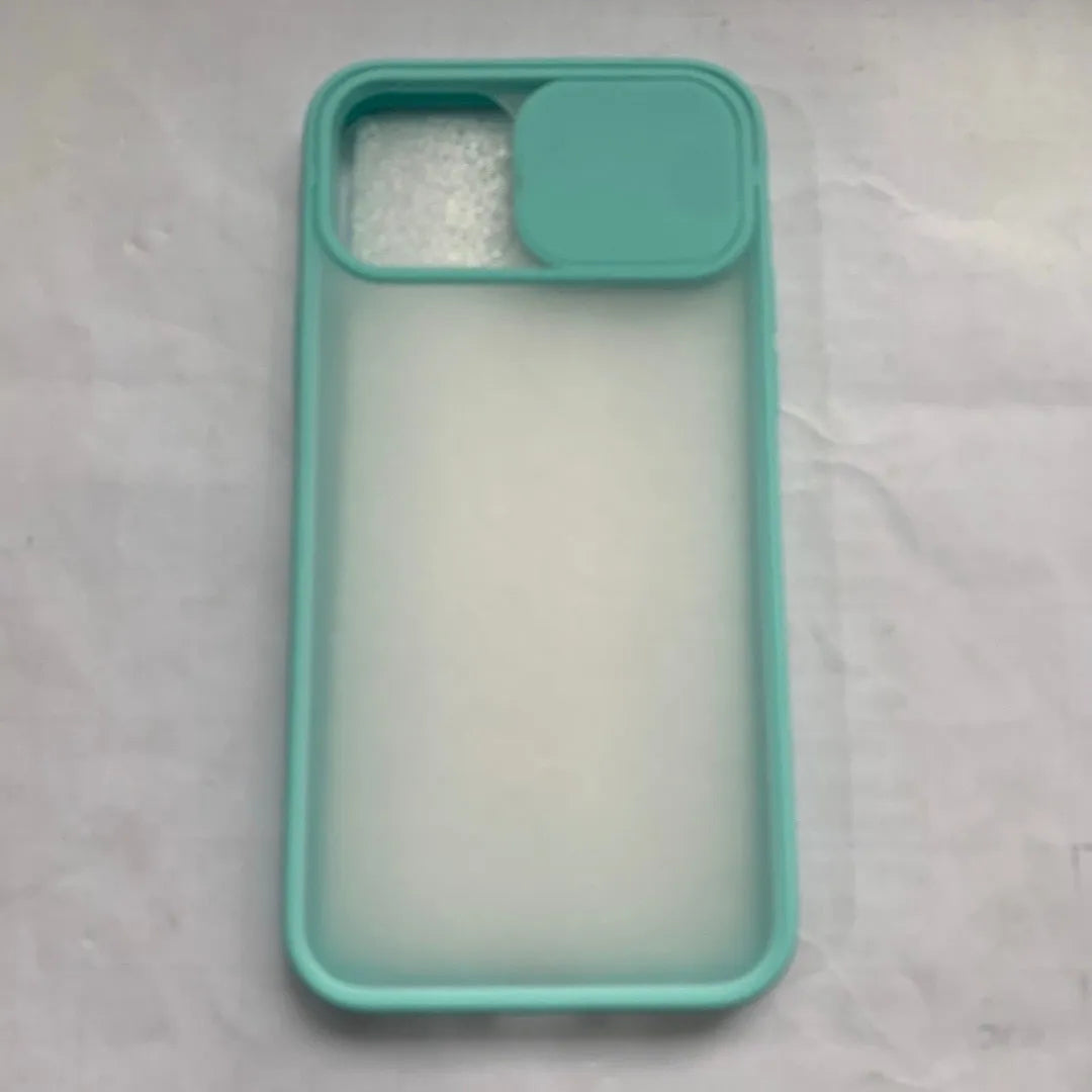 Frosted starry sky silicone iPhone case with camera protection in black