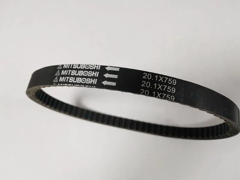 Black drive belt for Jili GP110 and Guangyang Jinli GP110 pedal motorcycles