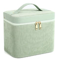 Soft corduroy cosmetic storage box in a choice of colours
