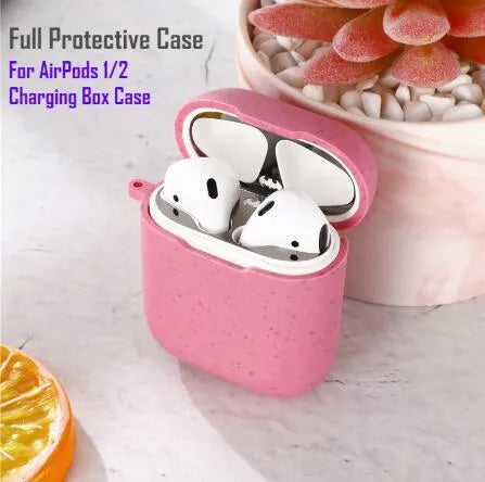 TPU headphone case for over-ear headphones in beige on a flat surface