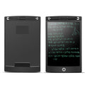 LCD writing tablet with blue green bold font, black frame, pen writing on screen, 150x122mm