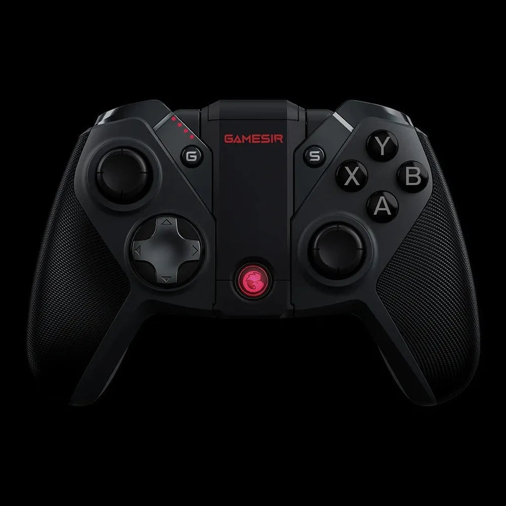 Black Gaishi wired video game controller with Type-C cable, analogue sticks, and face buttons on an ABS plastic body.