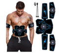 Rechargeable EMS abdominal muscle stimulator with ultra-thin wearable belt for home gym toning