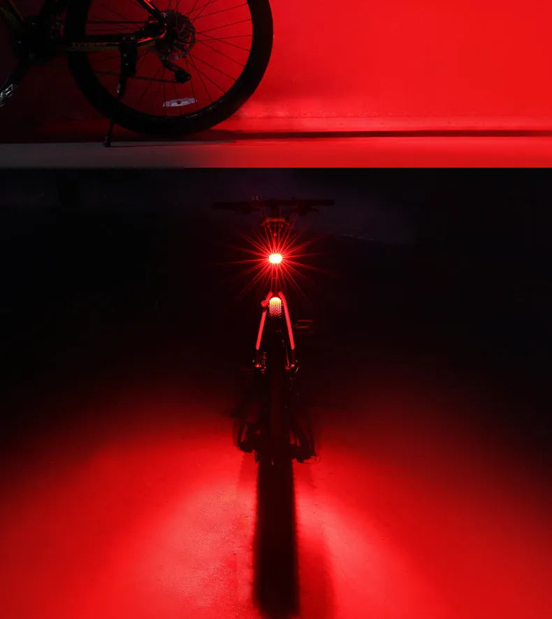 Bicycle LED light smart brake version red colour seatpost mount broken wind clip