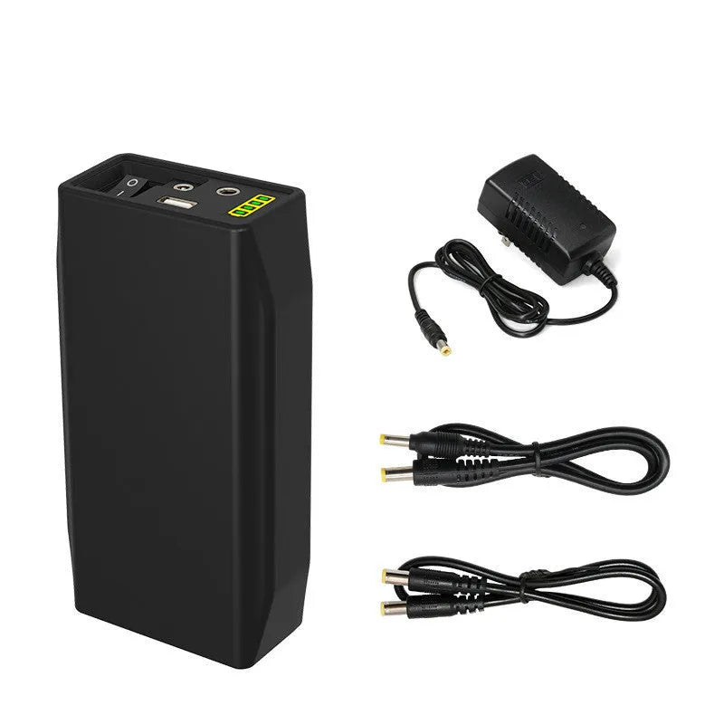 LF4100 compact lithium iron phosphate battery with 12V 9V 5V outputs, 76.8Wh capacity