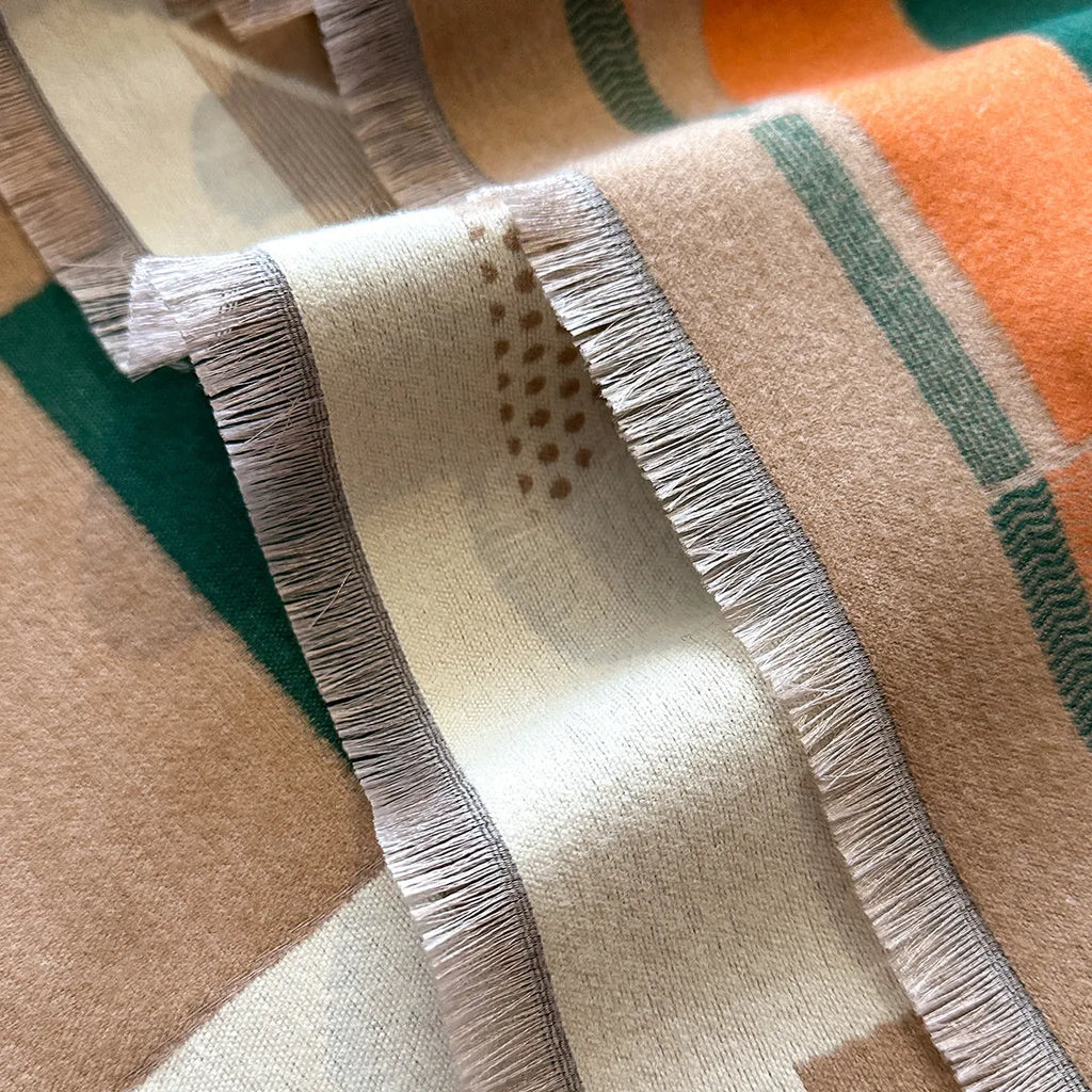 European style 185x65cm imitation cashmere polyester scarf in eight autumn colours