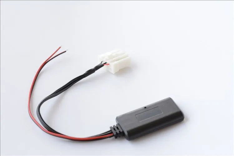 Black JieRui Bluetooth 5.0 audio adapter cable for Mazda 3, Mazda 6, and other compatible 2006+ models.