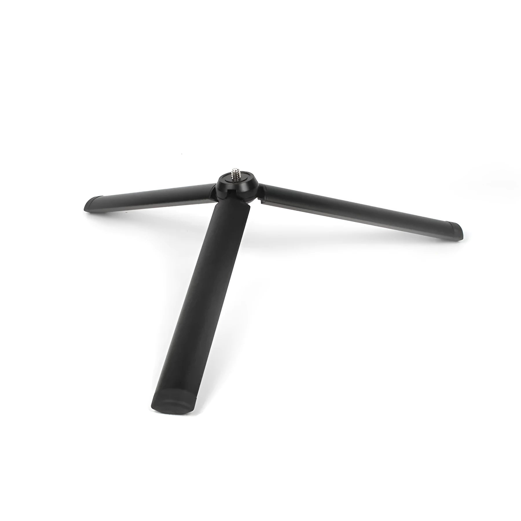 Black aluminium mobile phone tripod stabiliser compatible with Apple iPhones
