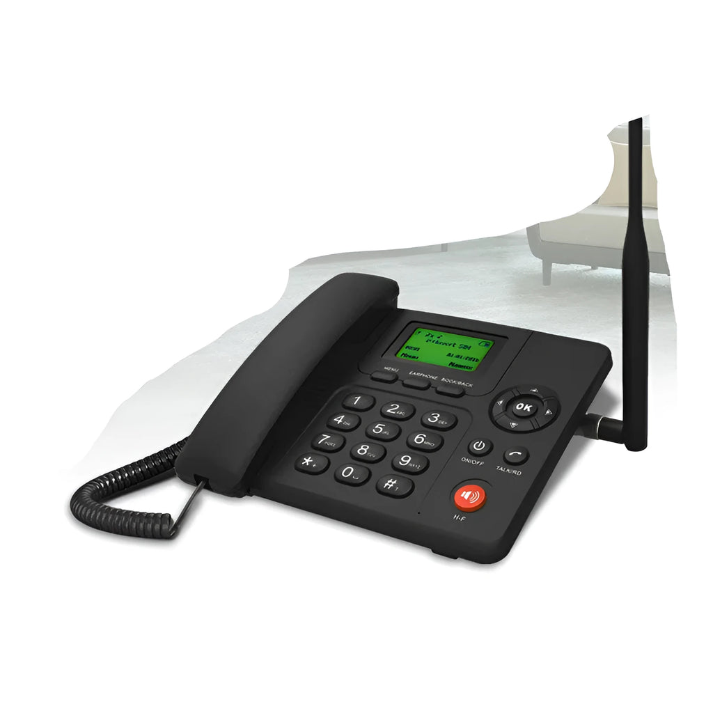 ETS-6688 WCDMA fixed wireless telephone with green backlit LCD display and keypad