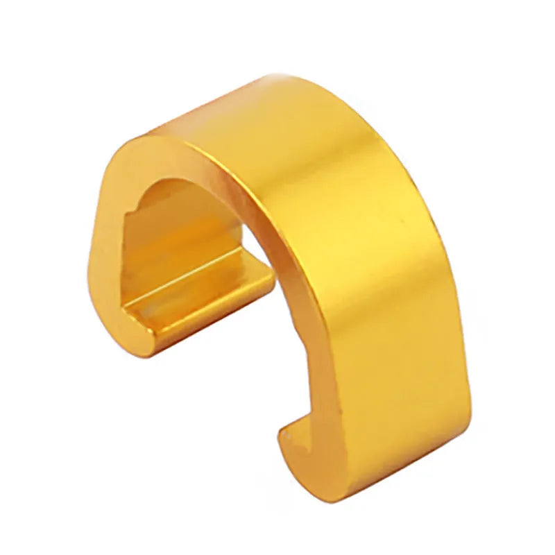 Aluminium alloy C buckle in assorted colours, showing dimensions of 10.2mm by 13mm.