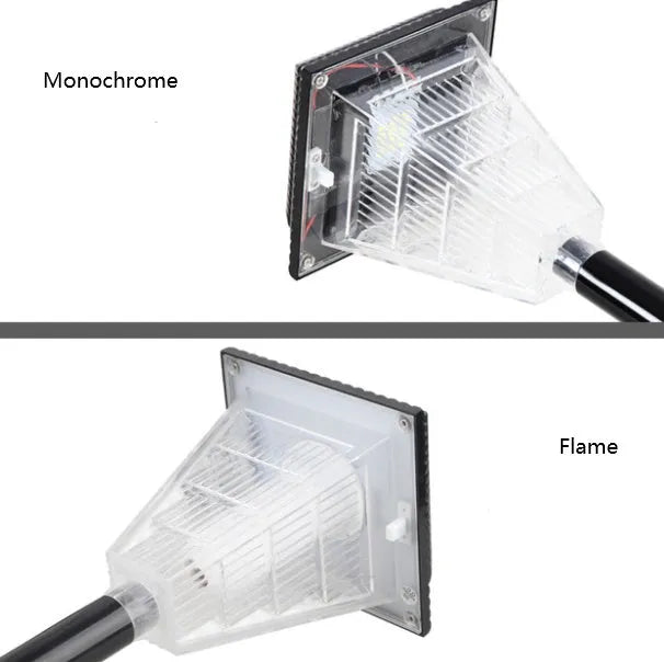TS-S5103 solar garden light with 12 LED bulbs and IP65 waterproof ABS construction