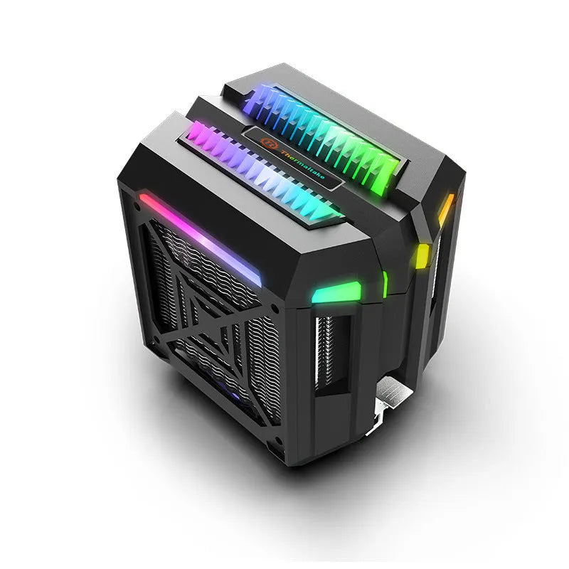 T400 computer tower CPU cooler with ARGB lighting, four copper heat pipes, and hydraulic bearing fan for desktop computers