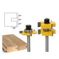 T-slot milling cutter with three-tooth carbide cutting edge for T-shaped tenon joints, 8mm straight shank