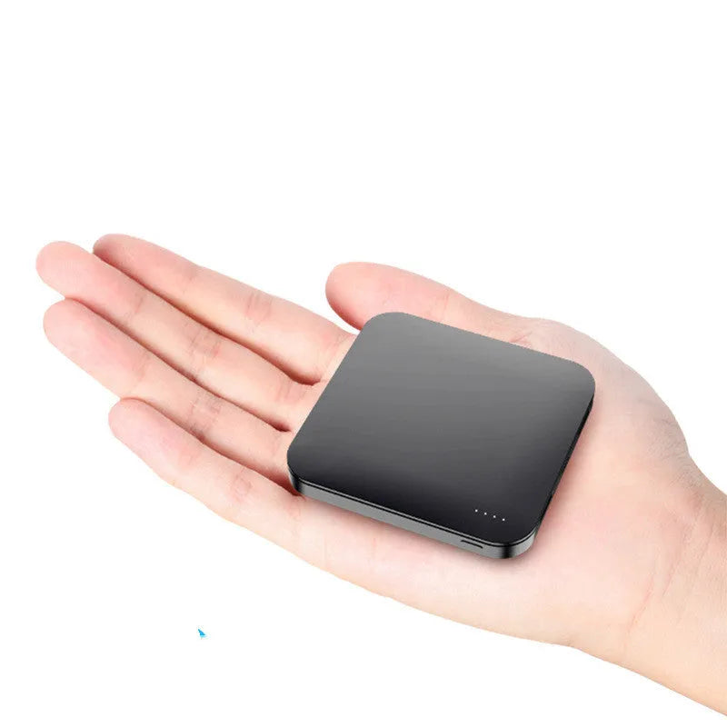 Alloy metal power bank with multi-U port output in black, green, and red colour options