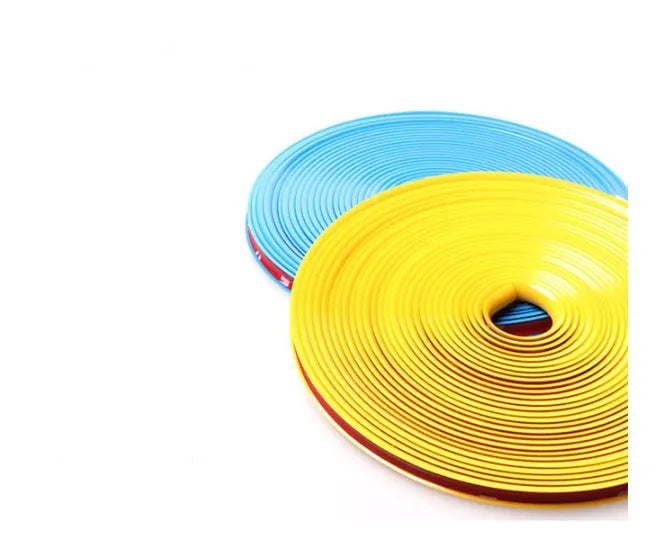 8-metre TPE car hub trim in various colours for steel rim protection with 3M adhesive