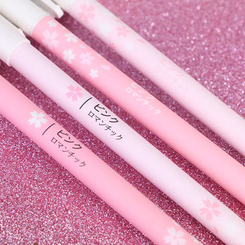 Sakura gel pen set with 0.38mm and 0.5mm tip sizes showing plastic construction