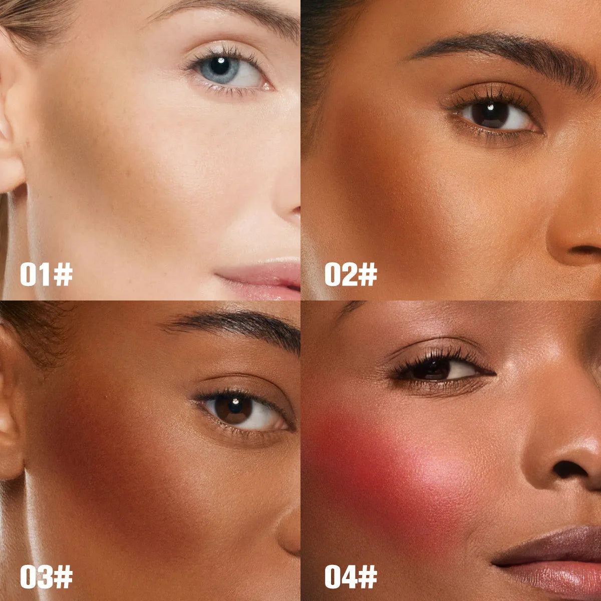 PHOFAY Shaping Contour Stick 10g with built-in brush and five nubs, available in 8 shades for cheekbone and jawline definition.