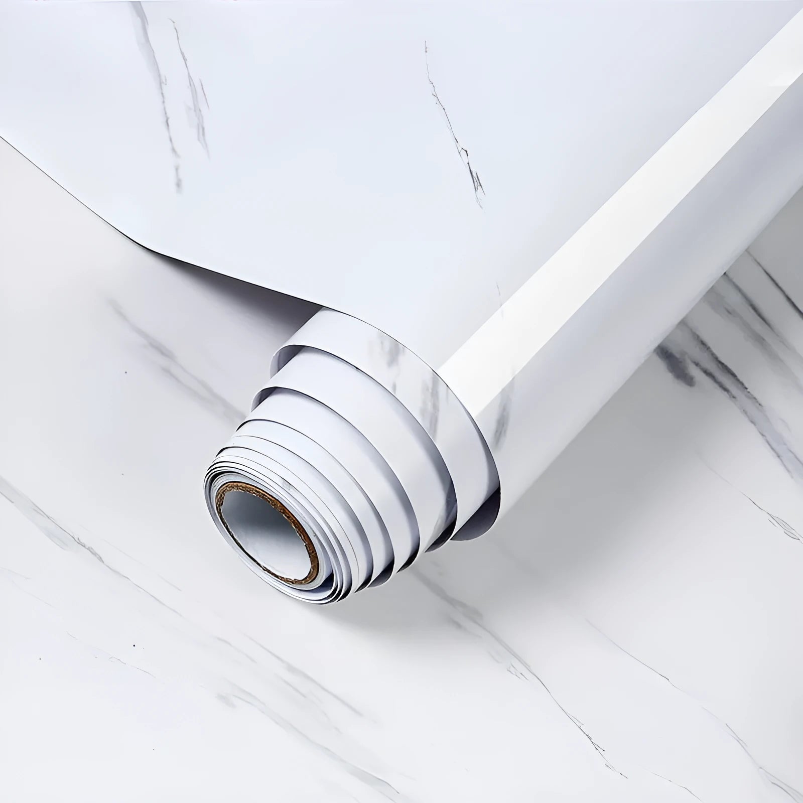 Roll of marble pattern PVC waterproof sticker for kitchen countertops, 2 metres by 40 centimetres