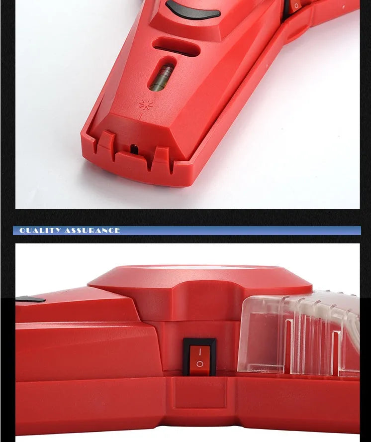 Portable red laser level with punching positioning function for woodworking alignment