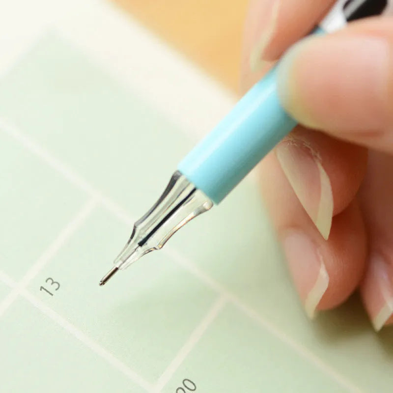 Box of 12 cow colour gel pens with 0.38mm fine tips.