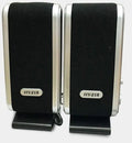 Black notebook mini USB-powered desktop computer speaker with compact design