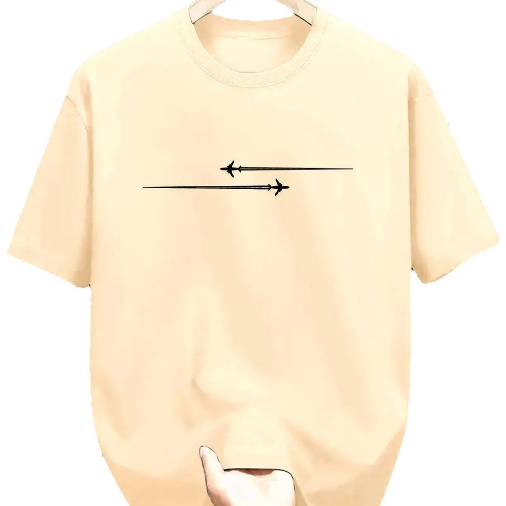 Loose fit cotton blend sports t-shirt in multiple colours on a hanger.