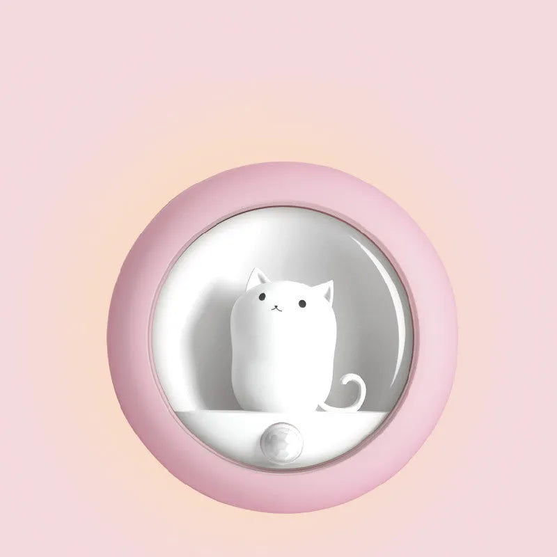Baby bedside sleep lamp in orange, pink, and white colours with projection feature