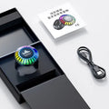 Compact cube-shaped voice control Bluetooth ambience lamp with LED polar light.
