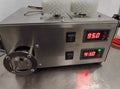 Compact desktop multi-strand copper wire twisting machine on workbench