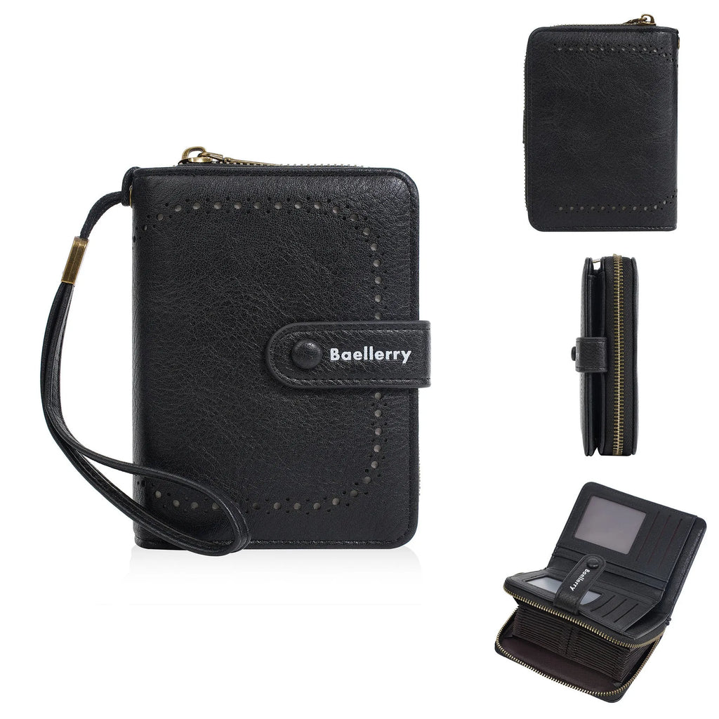 Women's PU leather zipper coin purse wallet in eight colour options